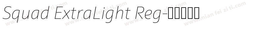 Squad ExtraLight Reg字体转换
